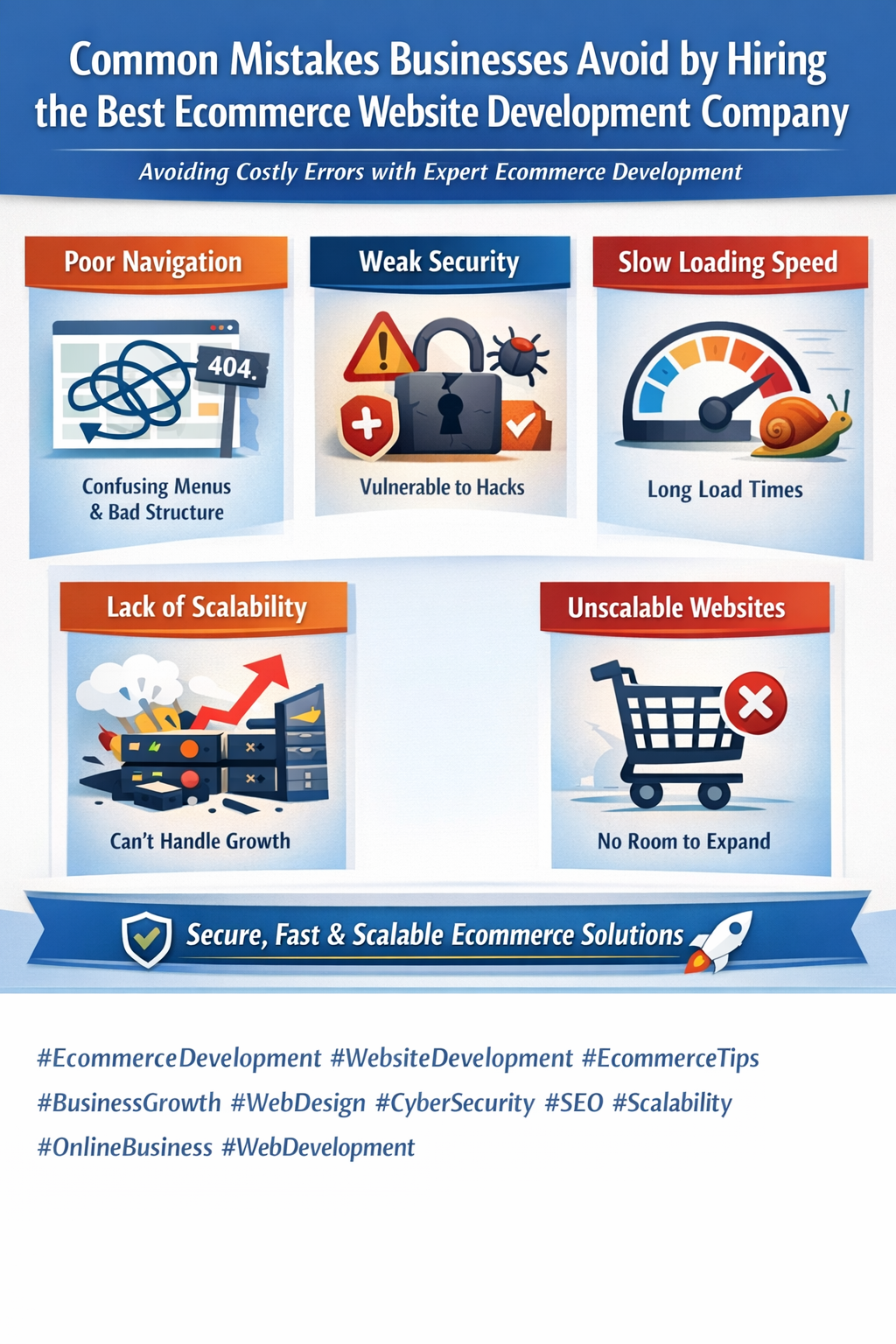 Common Mistakes Businesses Avoid by Hiring the Best Ecommerce Website Development Company