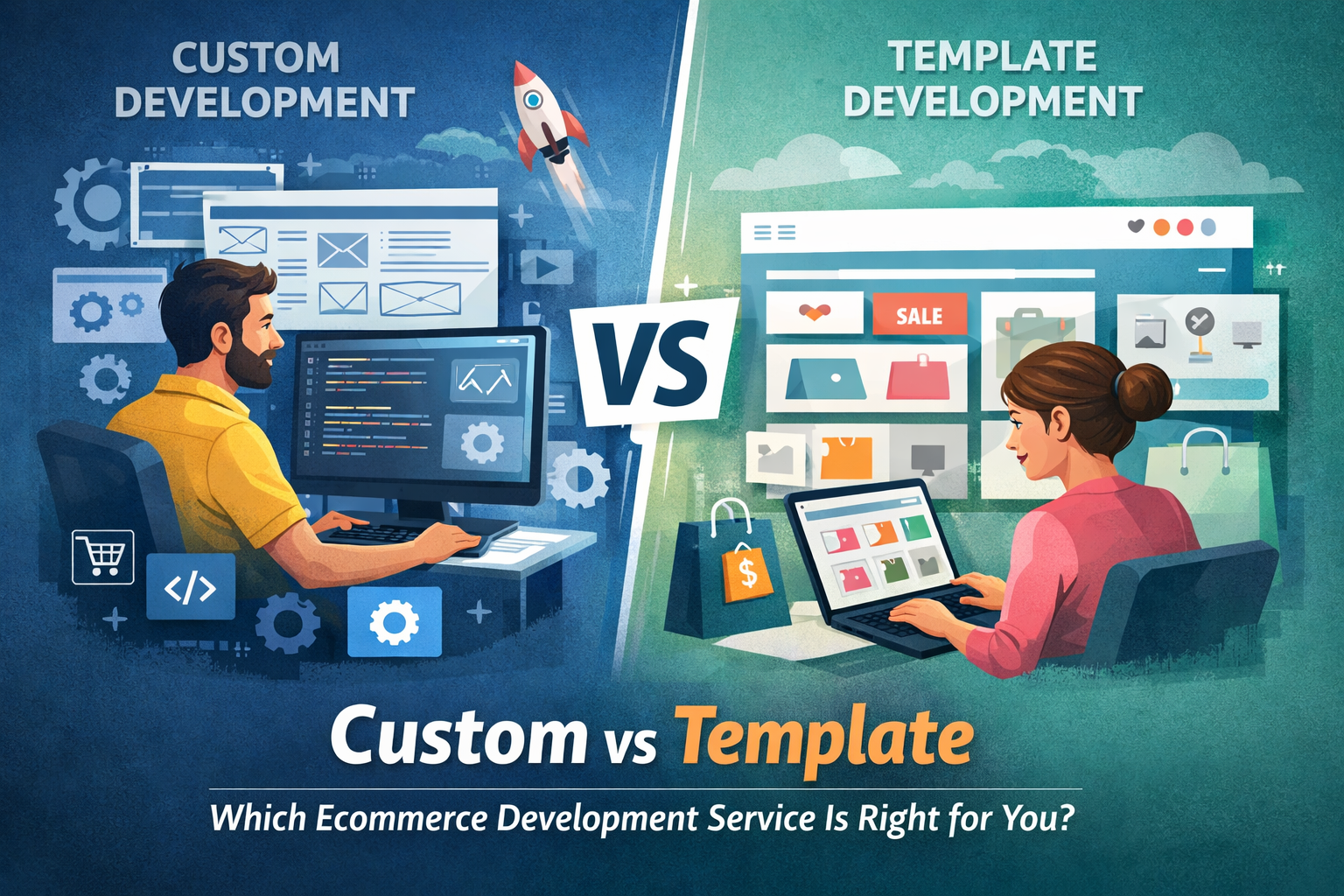 Custom vs Template – Which Ecommerce Development Service Is Right for You?