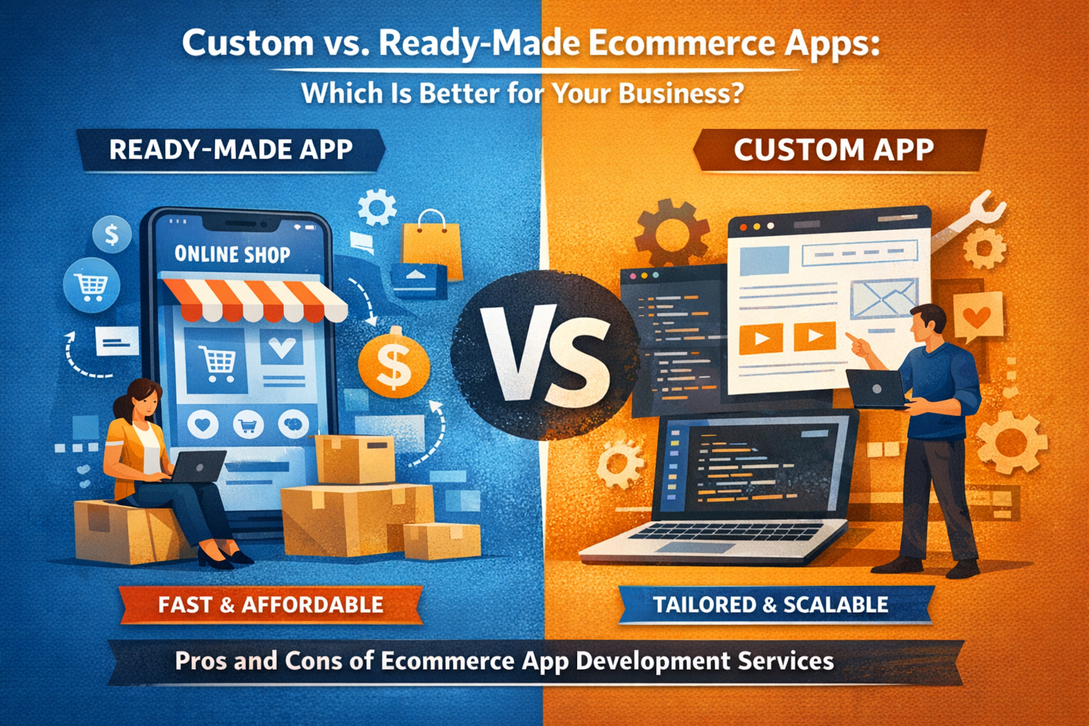 Custom vs. Ready-Made Ecommerce App Development Services: Which Is Better for Your Business?