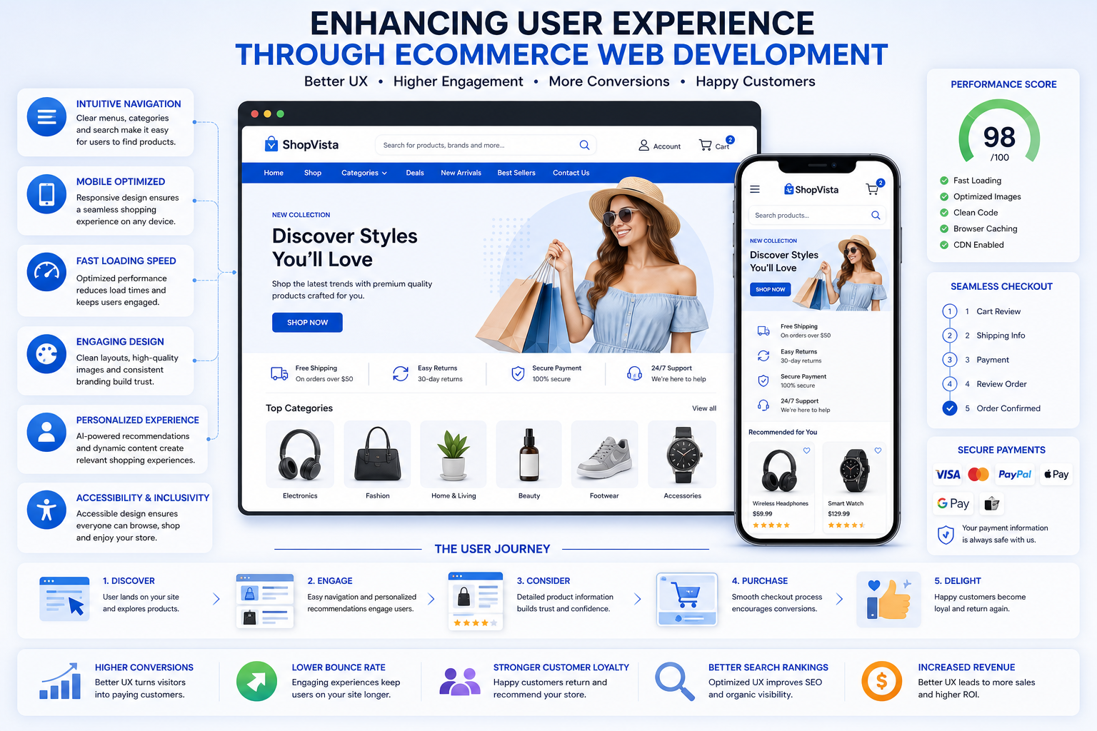 How Ecommerce Web Development Services Enhance User Experience (UX)