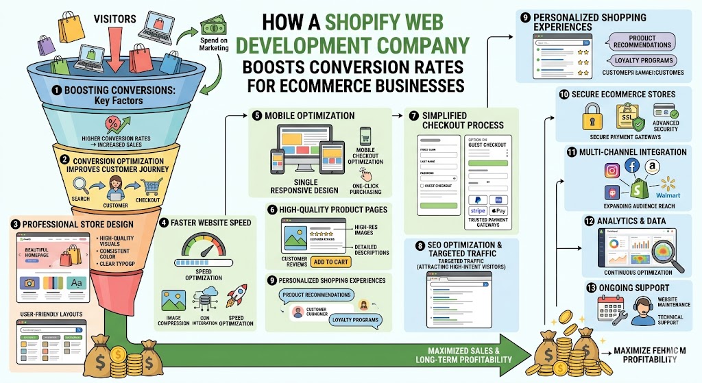 How a Shopify Web Development Company Boosts Conversion Rates for Ecommerce Businesses