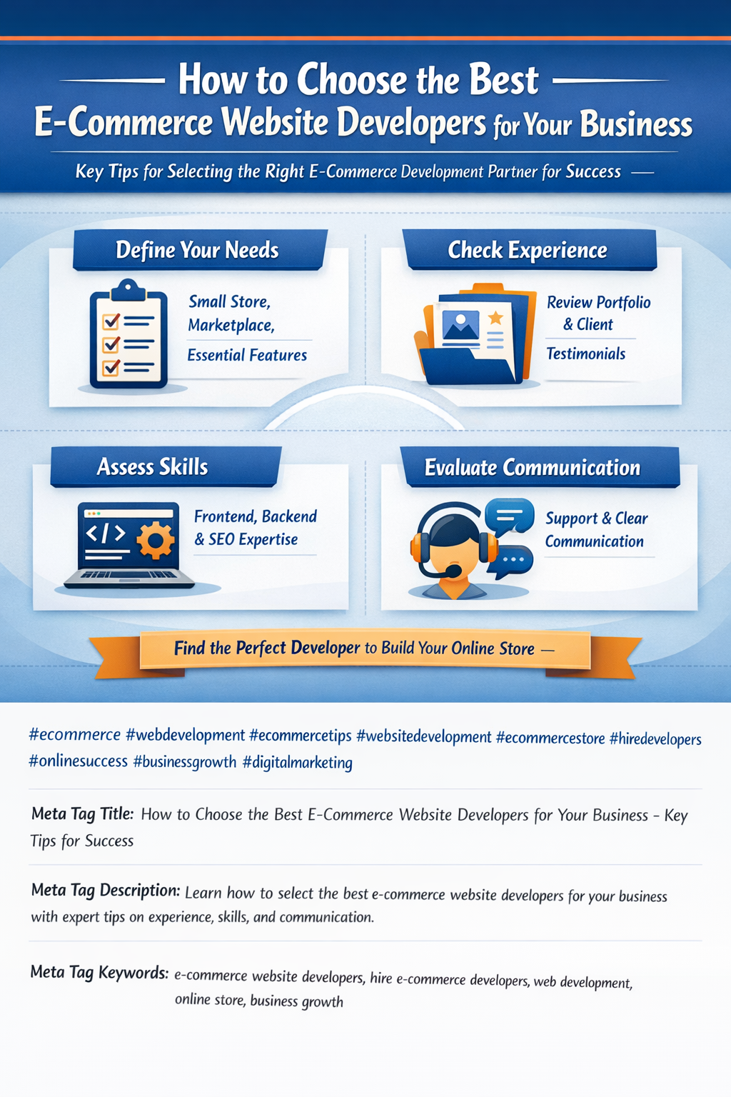 How to Choose the Best E Commerce Website Developers for Your Business