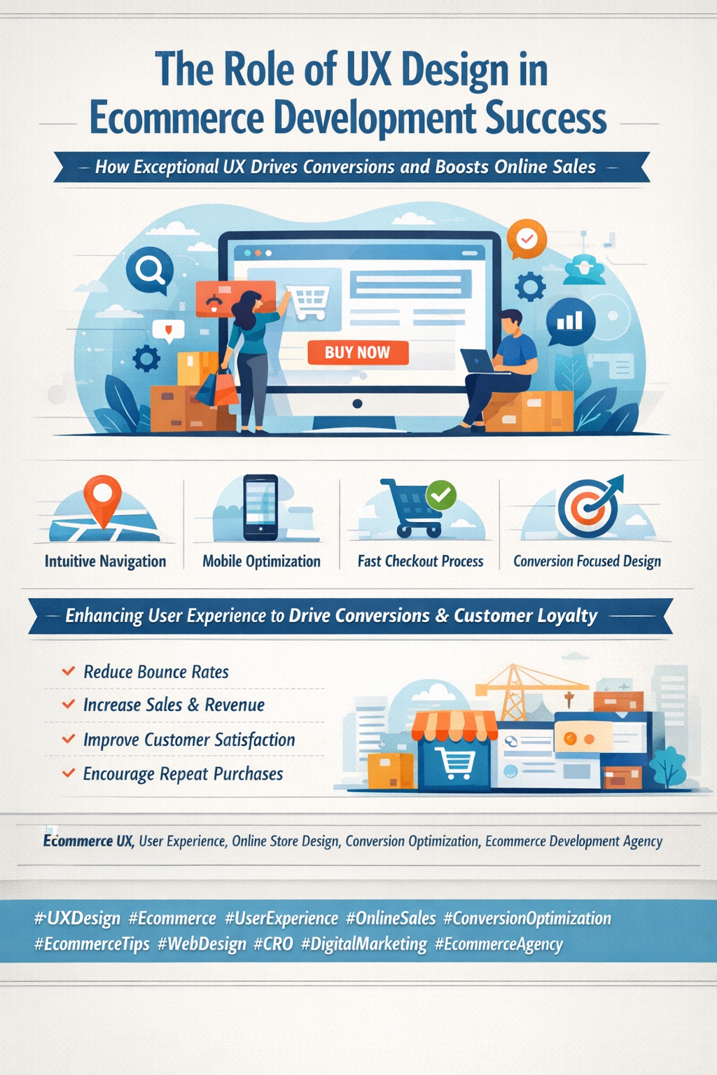 The Role of UX Design in Ecommerce Development Success